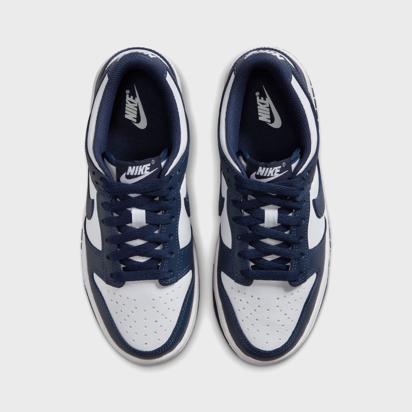 Kids|Men Kith Nike GS Dunk Low - White / Midnight Navy