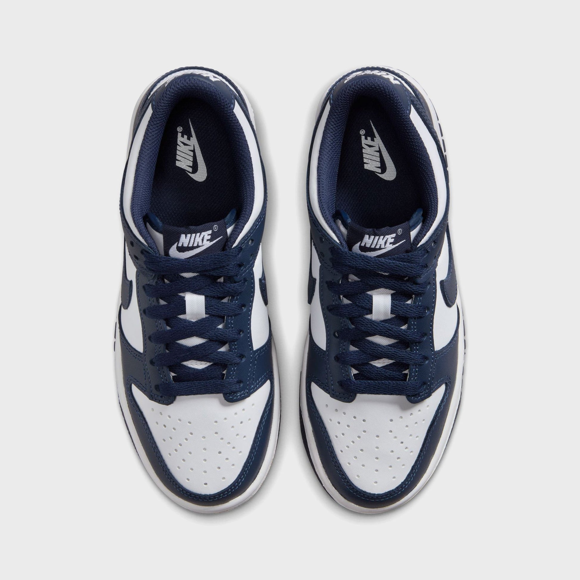 Kids|Men Kith Nike GS Dunk Low - White / Midnight Navy