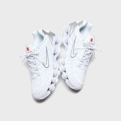 Men Kith Nike Shox TL - White / Metallic Silver / Max Orange