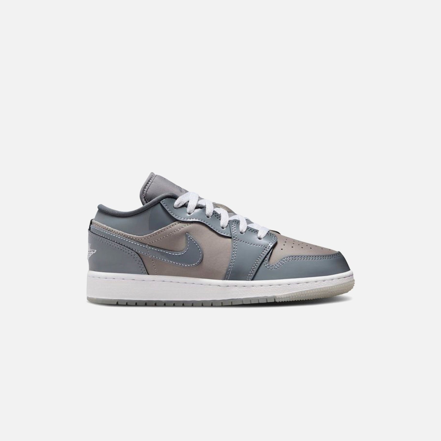 Kids Kith Jordan GS Air Jordan 1 Low SE - Medium Grey / White / Cool Grey