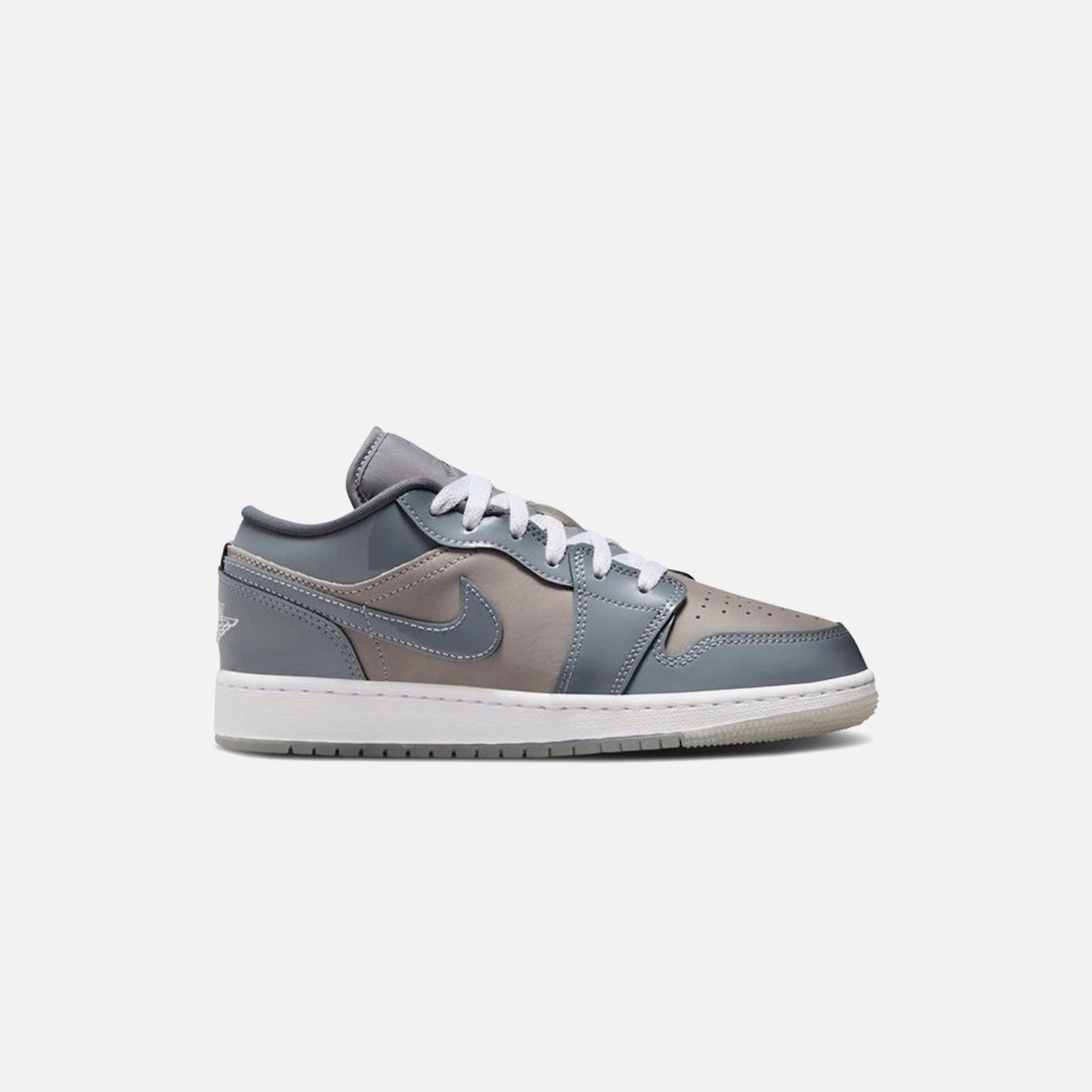 Kids Kith Jordan GS Air Jordan 1 Low SE - Medium Grey / White / Cool Grey
