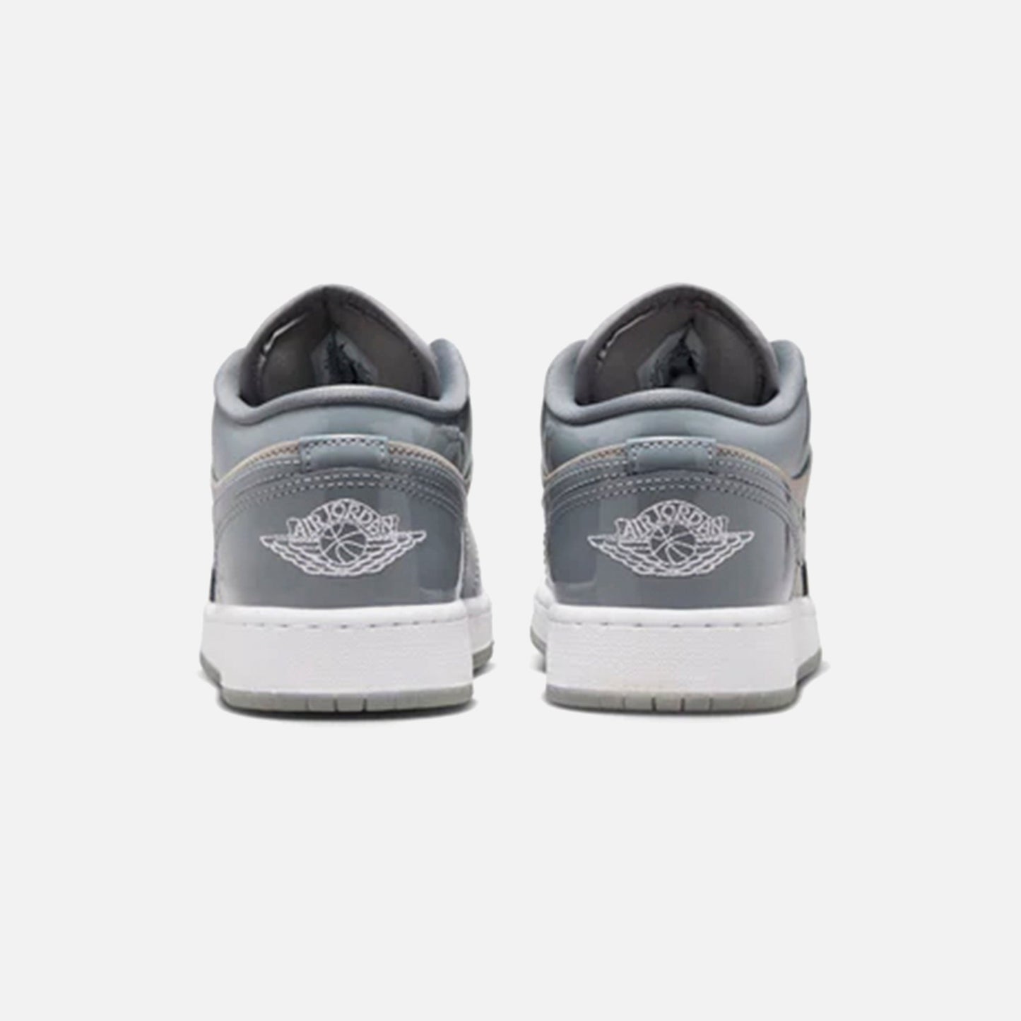 Kids Kith Jordan GS Air Jordan 1 Low SE - Medium Grey / White / Cool Grey