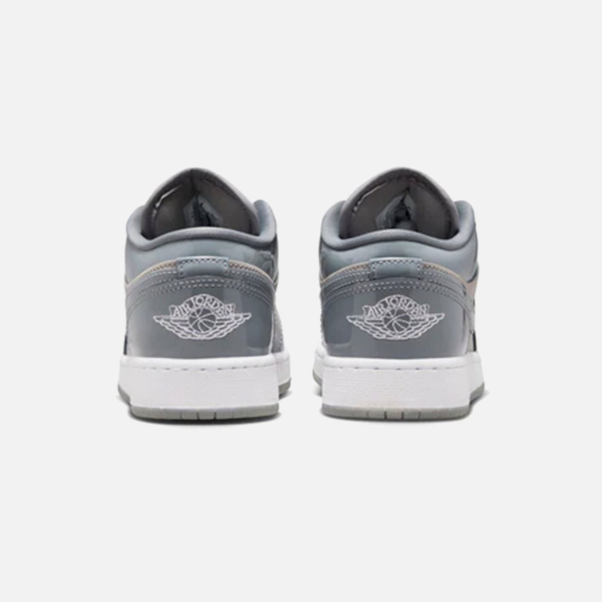 Kids Kith Jordan GS Air Jordan 1 Low SE - Medium Grey / White / Cool Grey