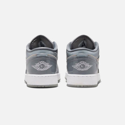 Kids Kith Jordan GS Air Jordan 1 Low SE - Medium Grey / White / Cool Grey