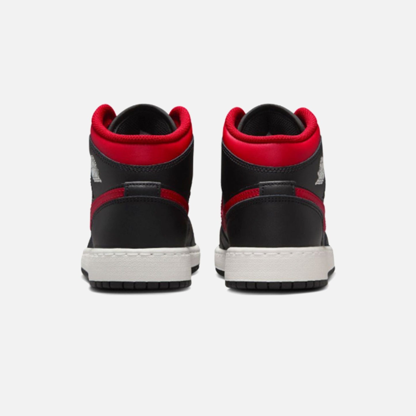 Kids Kith Jordan GS Air Jordan 1 Mid Bg - Black / Varsity Red / Summit White