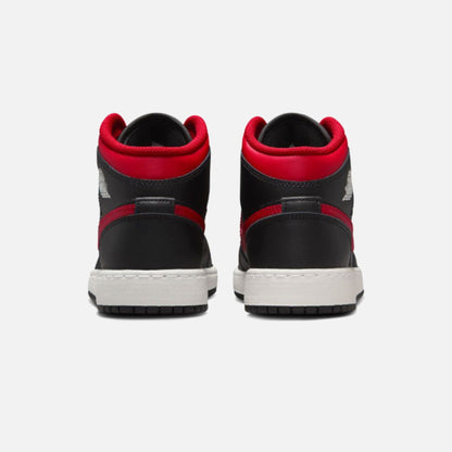 Kids Kith Jordan GS Air Jordan 1 Mid Bg - Black / Varsity Red / Summit White
