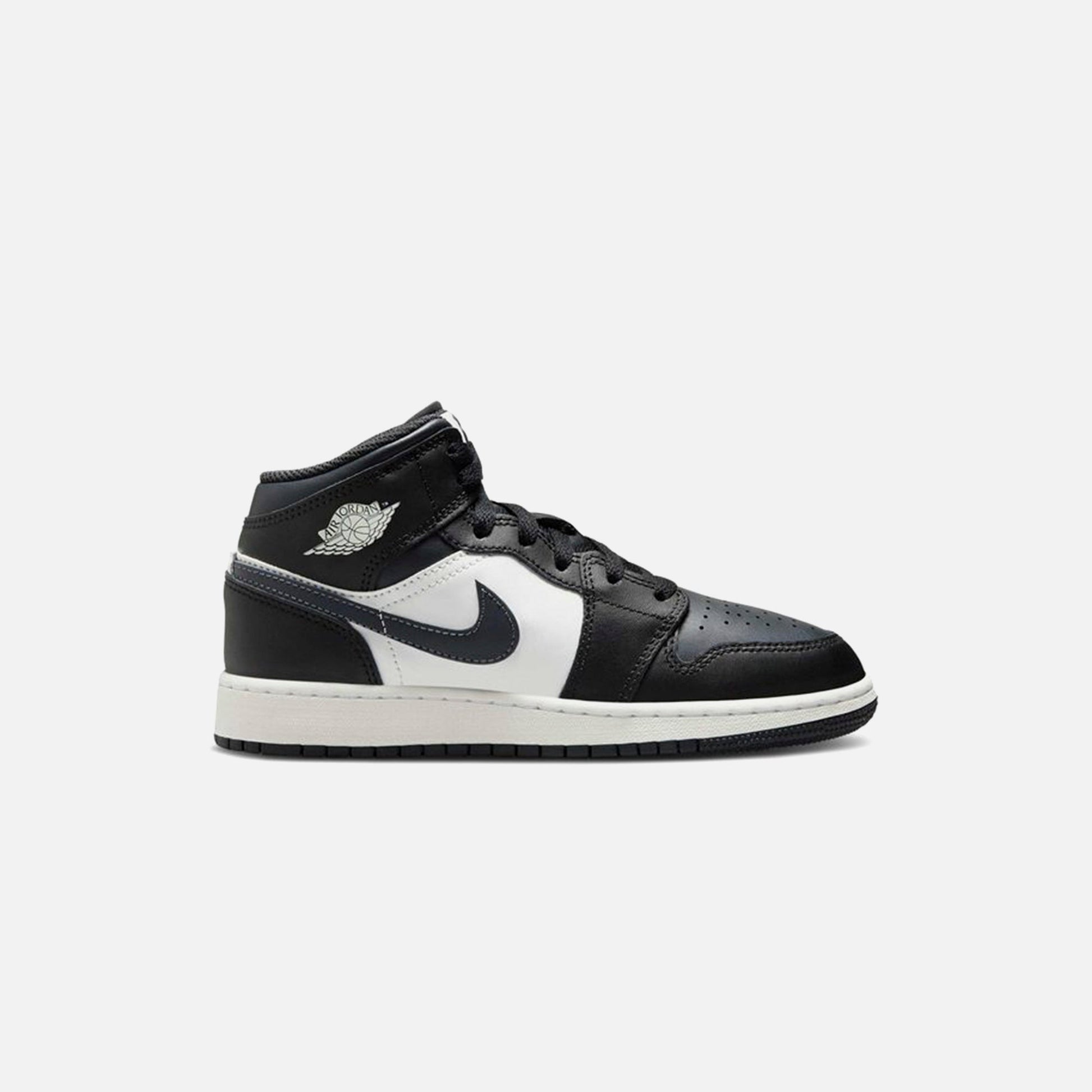 Kids Kith Jordan GS Air Jordan 1 Mid - Black / Summit White / Off Noir