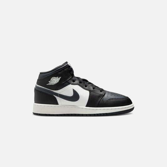 Kids Kith Jordan GS Air Jordan 1 Mid - Black / Summit White / Off Noir