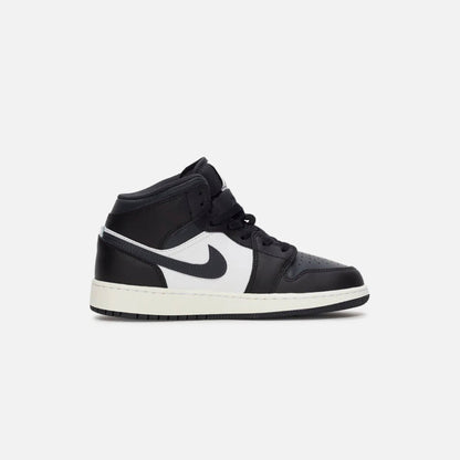 Kids Kith Jordan GS Air Jordan 1 Mid - Black / Summit White / Off Noir