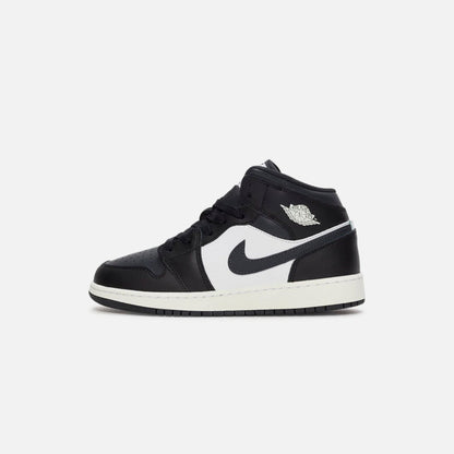 Kids Kith Jordan GS Air Jordan 1 Mid - Black / Summit White / Off Noir