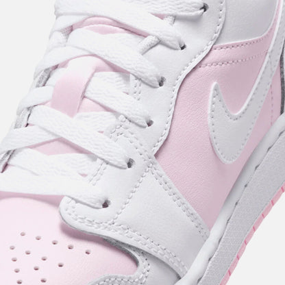 Kids Kith Jordan GS Air Jordan 1 Low - Pink Foam / White / Fire Red