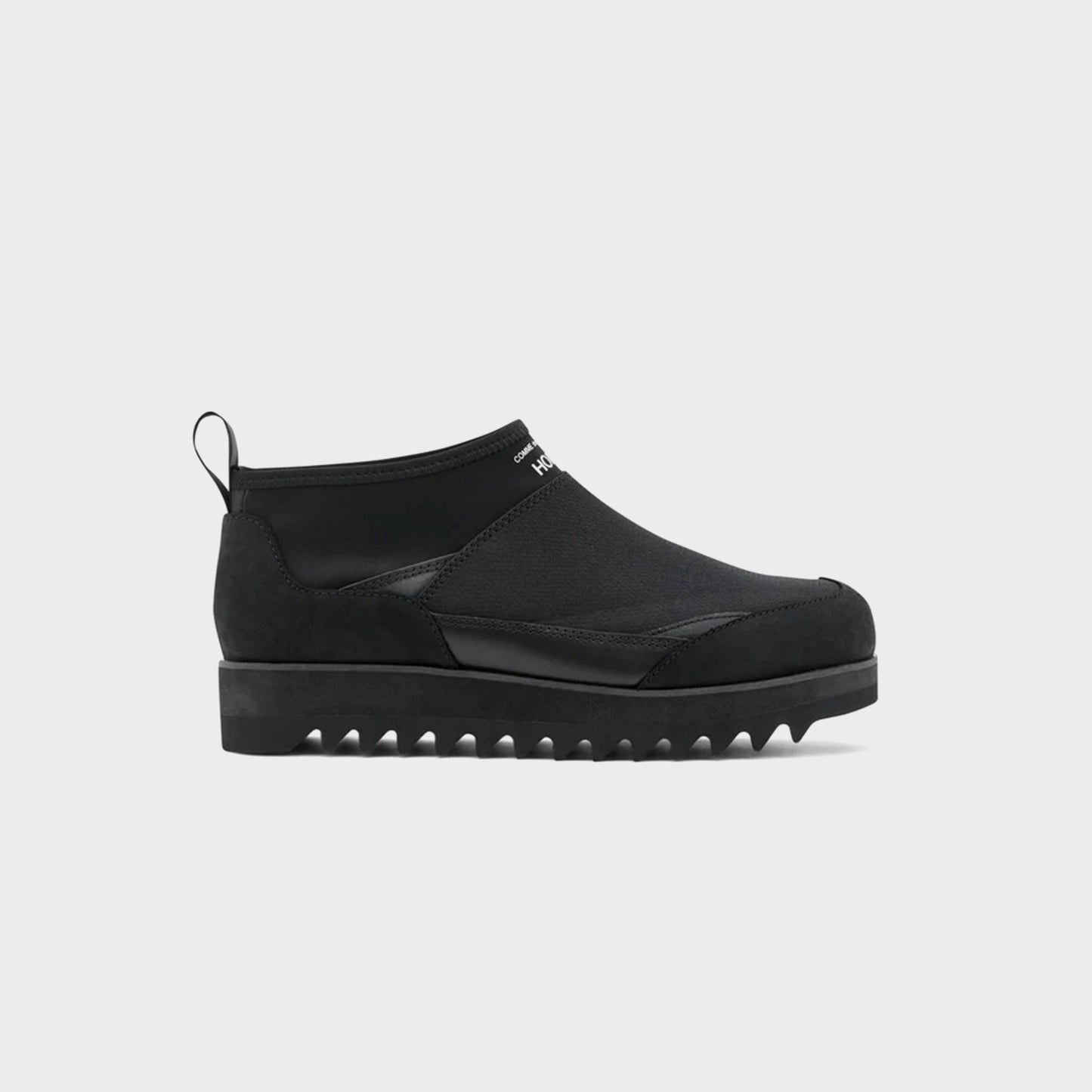 Men Kith CDG Homme Oil Smooth Ripstop Leather Boot - Black