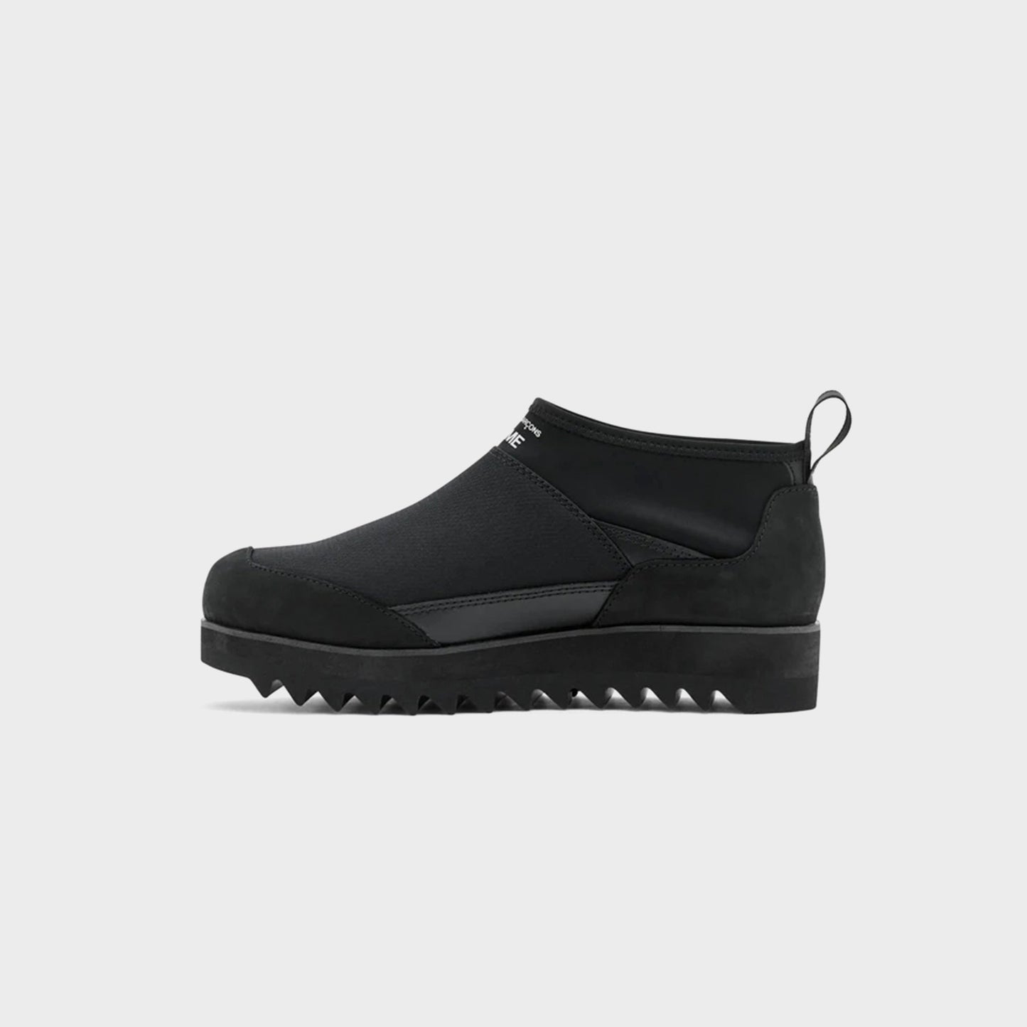 Men Kith CDG Homme Oil Smooth Ripstop Leather Boot - Black