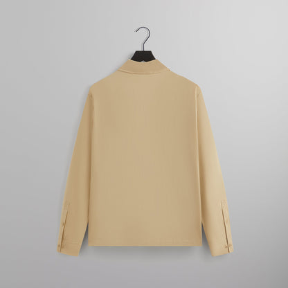 Men Kith Kith Silk Cotton Long Sleeve Boxy Collar Overshirt - Arete