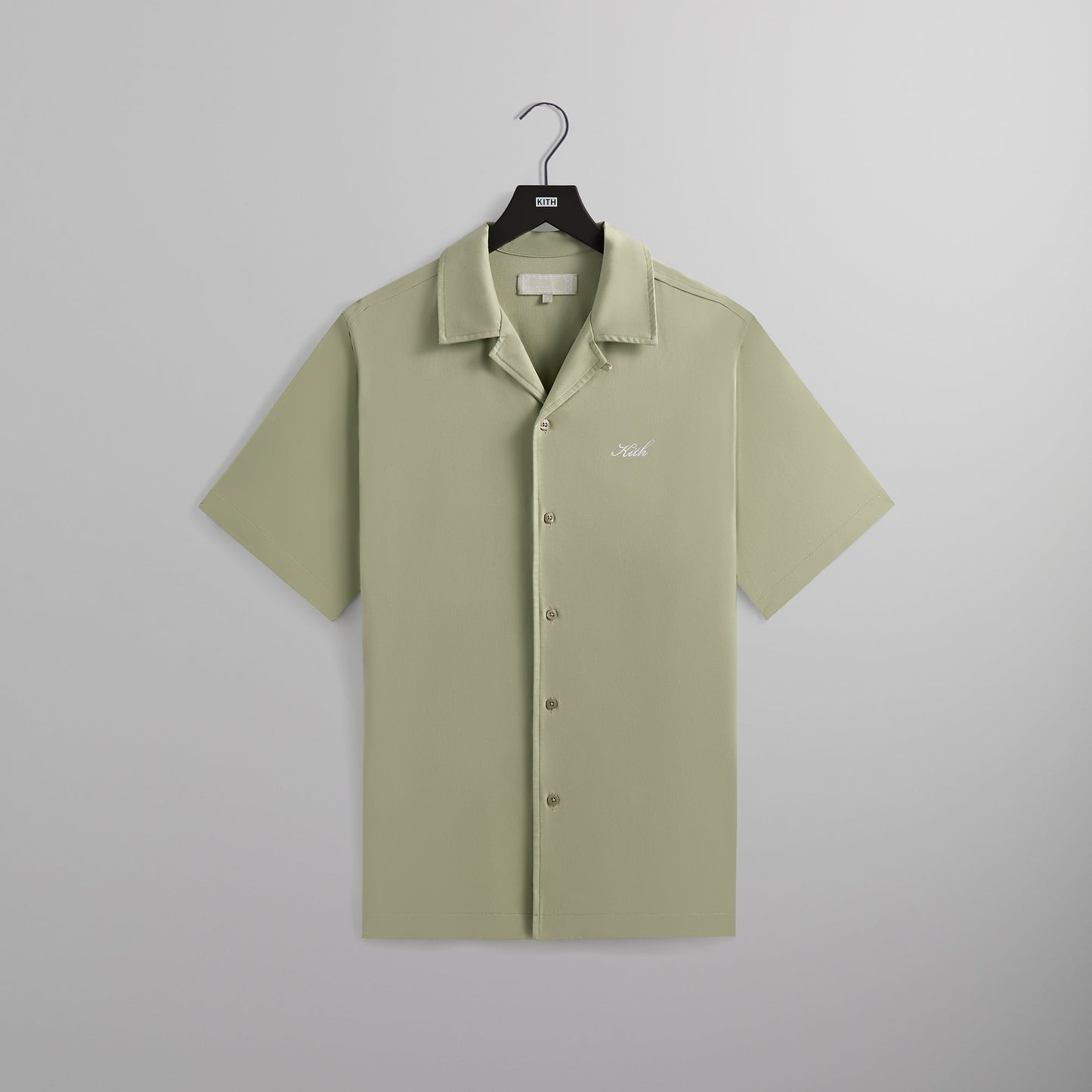 Men Kith Kith Silk Cotton Short Sleeve Thompson Camp Collar Shirt - Region