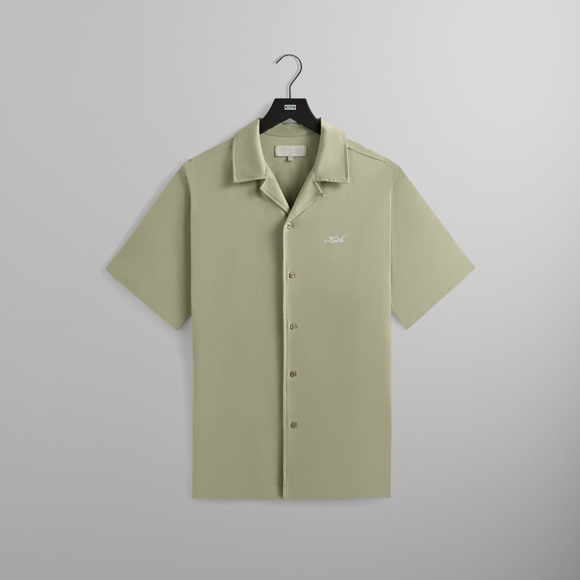 Men Kith Kith Silk Cotton Short Sleeve Thompson Camp Collar Shirt - Region