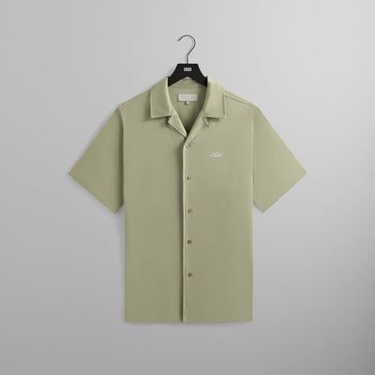 Men Kith Kith Silk Cotton Short Sleeve Thompson Camp Collar Shirt - Region