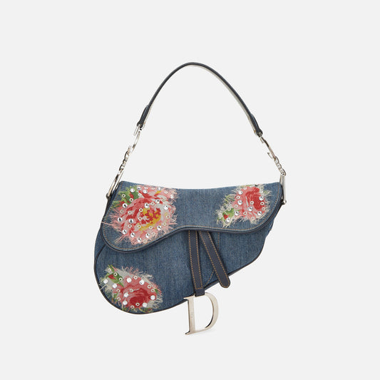 Women Kith WGACA Christian Dior Embroidered Saddle - Blue