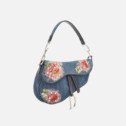Women Kith WGACA Christian Dior Embroidered Saddle - Blue
