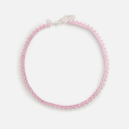 Women Kith Crystal Haze Be My Valentine Necklace - Pink