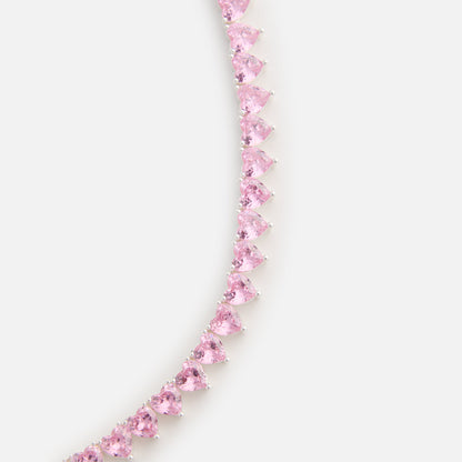 Women Kith Crystal Haze Be My Valentine Necklace - Pink