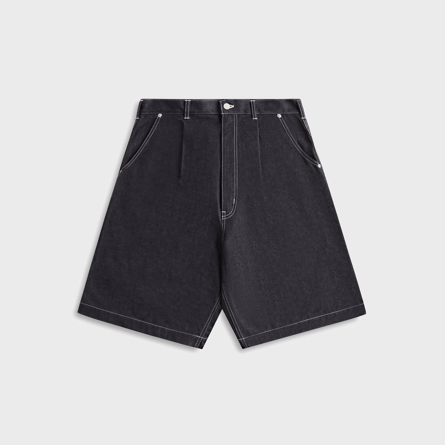Men Kith CDG Homme Cotton Nylon Twill Shorts - Navy / White