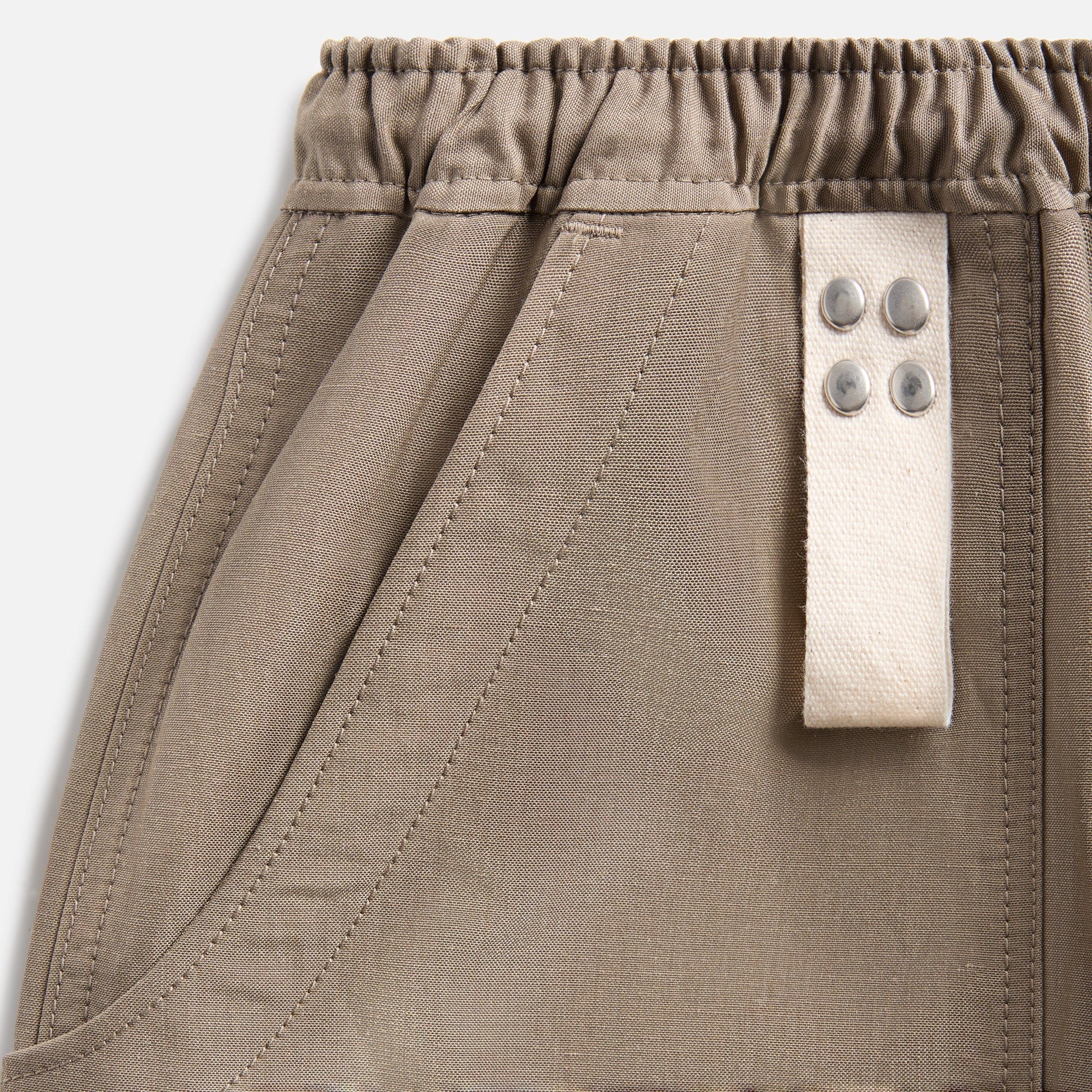 Men Kith CDG Homme Wool Ramie Pants - Grey/Beige