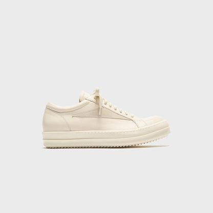 Men Kith Rick Owens Vintage Sneaks - Scarpe In Pelle Milk / Milk / Milk