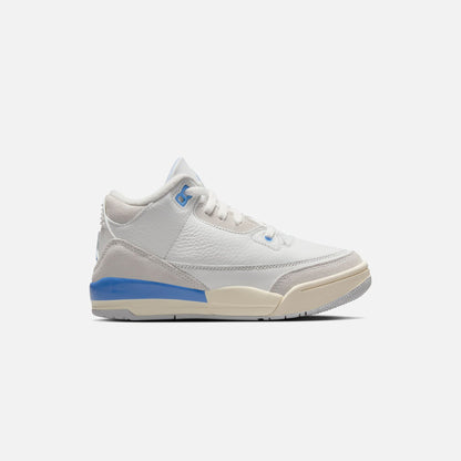 Kids Kith Jordan PS Air Jordan 3 Retro - Summit White / Hydrogen Blue Leg
