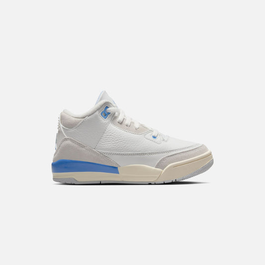 Kids Kith Jordan PS Air Jordan 3 Retro - Summit White / Hydrogen Blue Leg