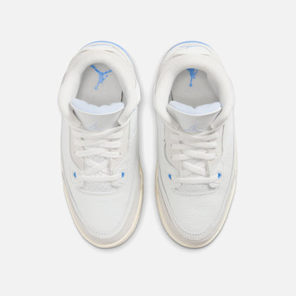 Kids Kith Jordan PS Air Jordan 3 Retro - Summit White / Hydrogen Blue Leg