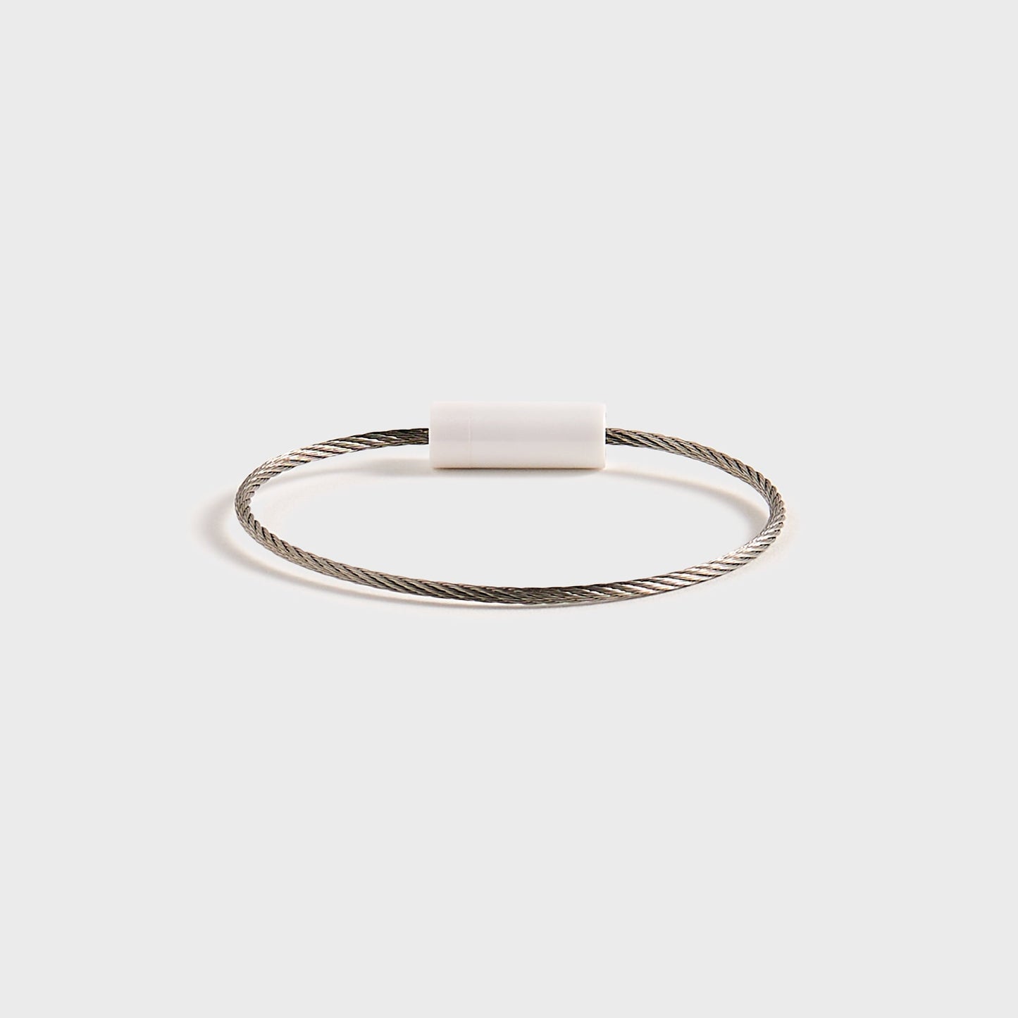 Men Kith Le Gramme 5g Brushed White Ceramic Cable Bracelet - White