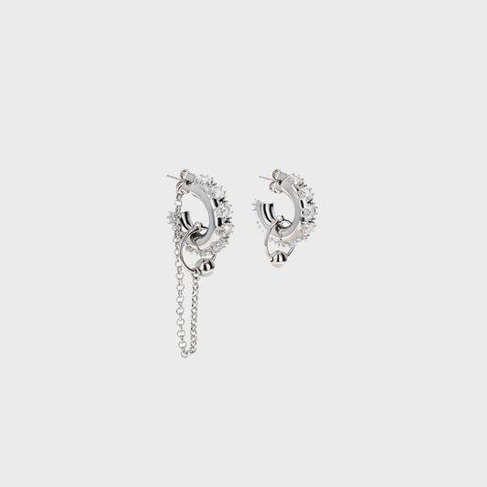 Women Kith Justine Clenquet Penny Earring - Palladium