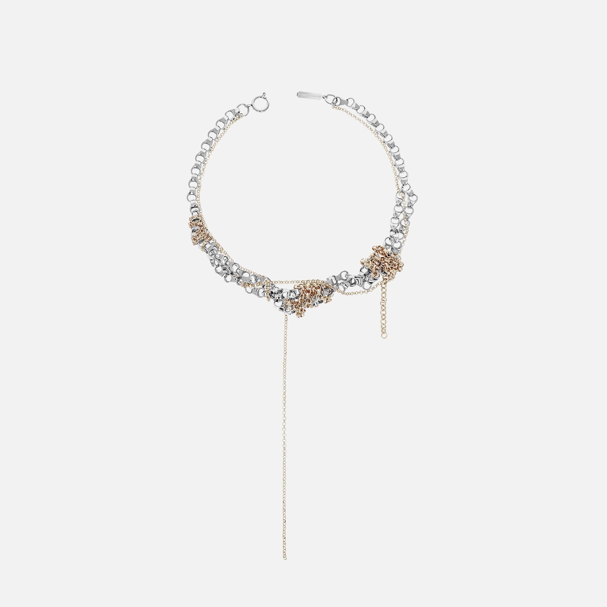 Women Kith Justine Clenquet Bella Necklace - Palladium / Gold
