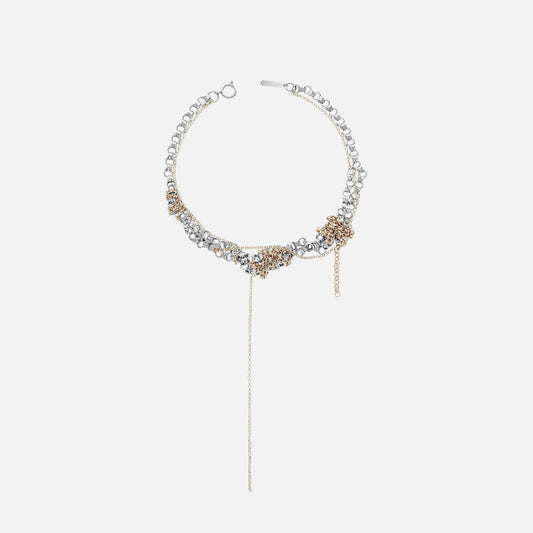 Women Kith Justine Clenquet Bella Necklace - Palladium / Gold