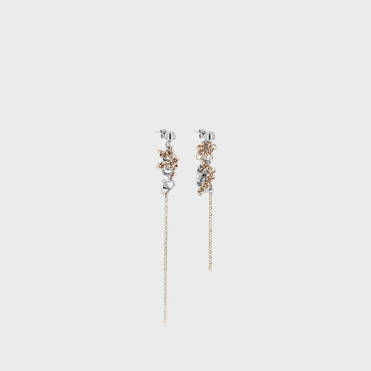 Women Kith Justine Clenquet Bella Earring - Palladium / Gold