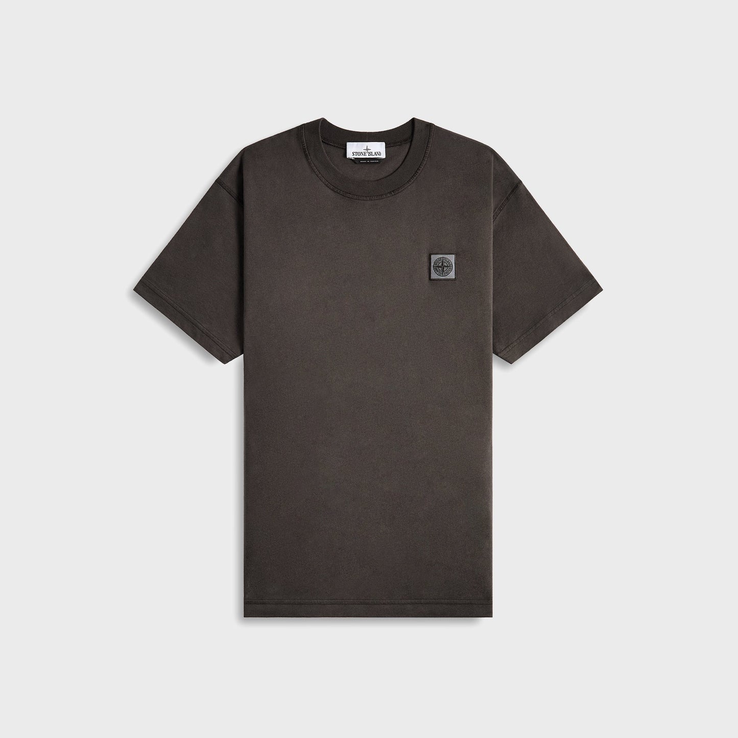 Men Kith Stone Island Garment Dyed Tee - Charcoal