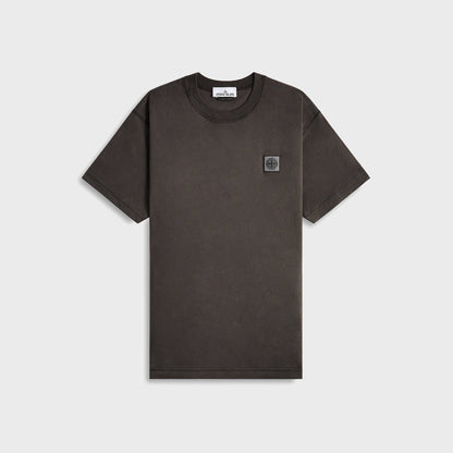 Men Kith Stone Island Garment Dyed Tee - Charcoal
