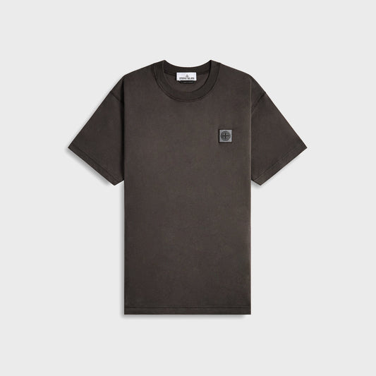 Men Kith Stone Island Garment Dyed Tee - Charcoal