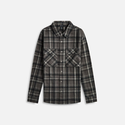Men Kith Ksubi Snakebite Shirt - Check Charcoal