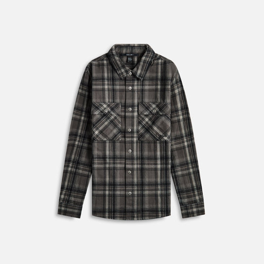 Men Kith Ksubi Snakebite Shirt - Check Charcoal