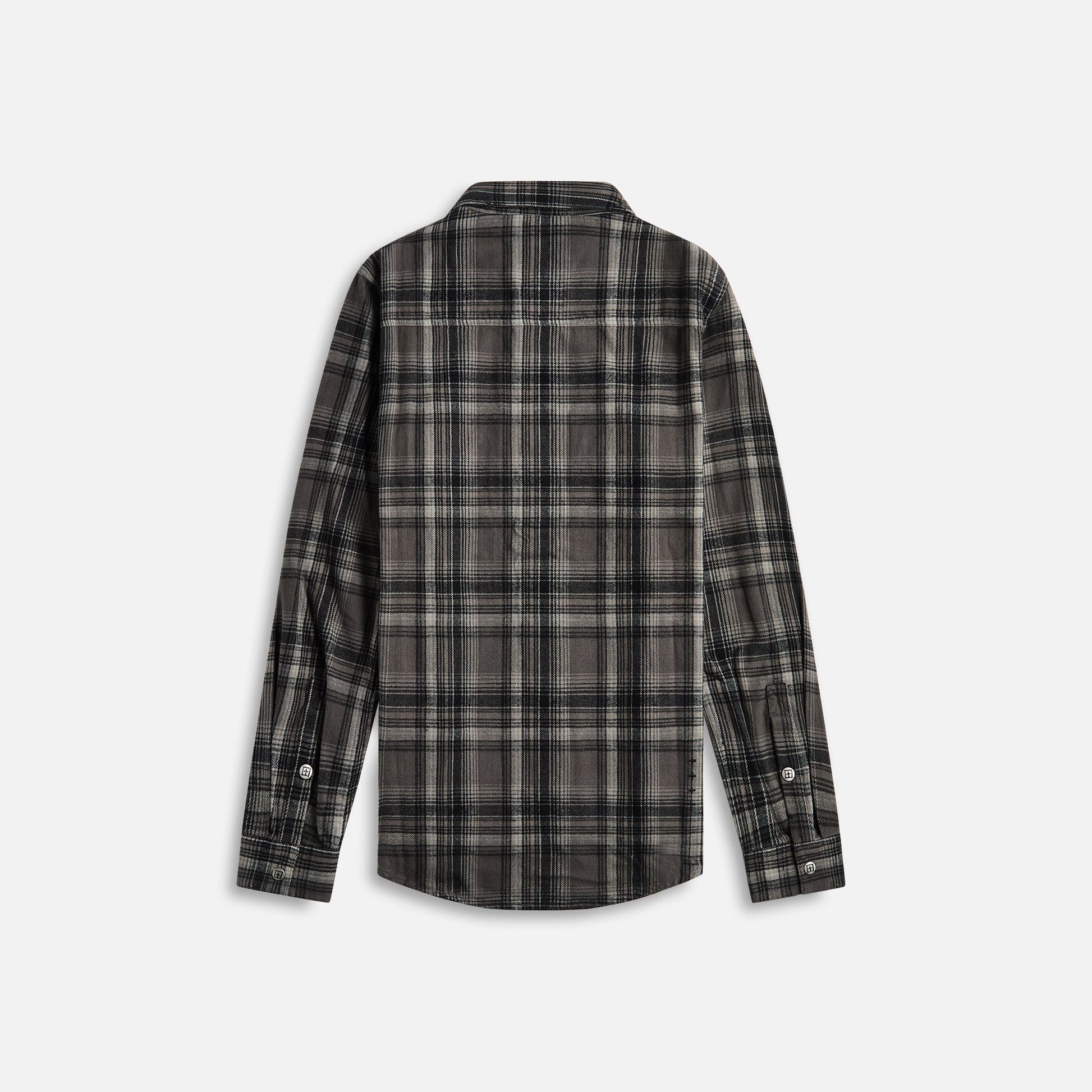 Men Kith Ksubi Snakebite Shirt - Check Charcoal