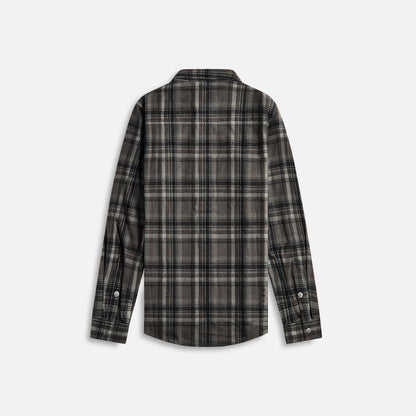 Men Kith Ksubi Snakebite Shirt - Check Charcoal