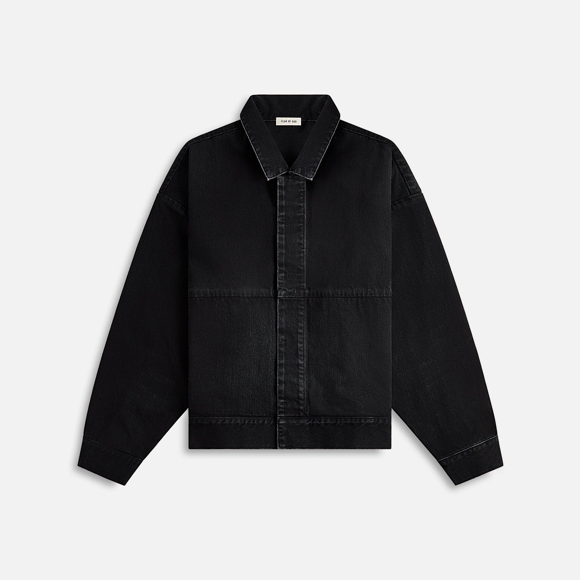 Men Kith Fear of God Denim Trucker Jacket - Black