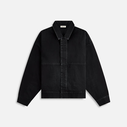 Men Kith Fear of God Denim Trucker Jacket - Black