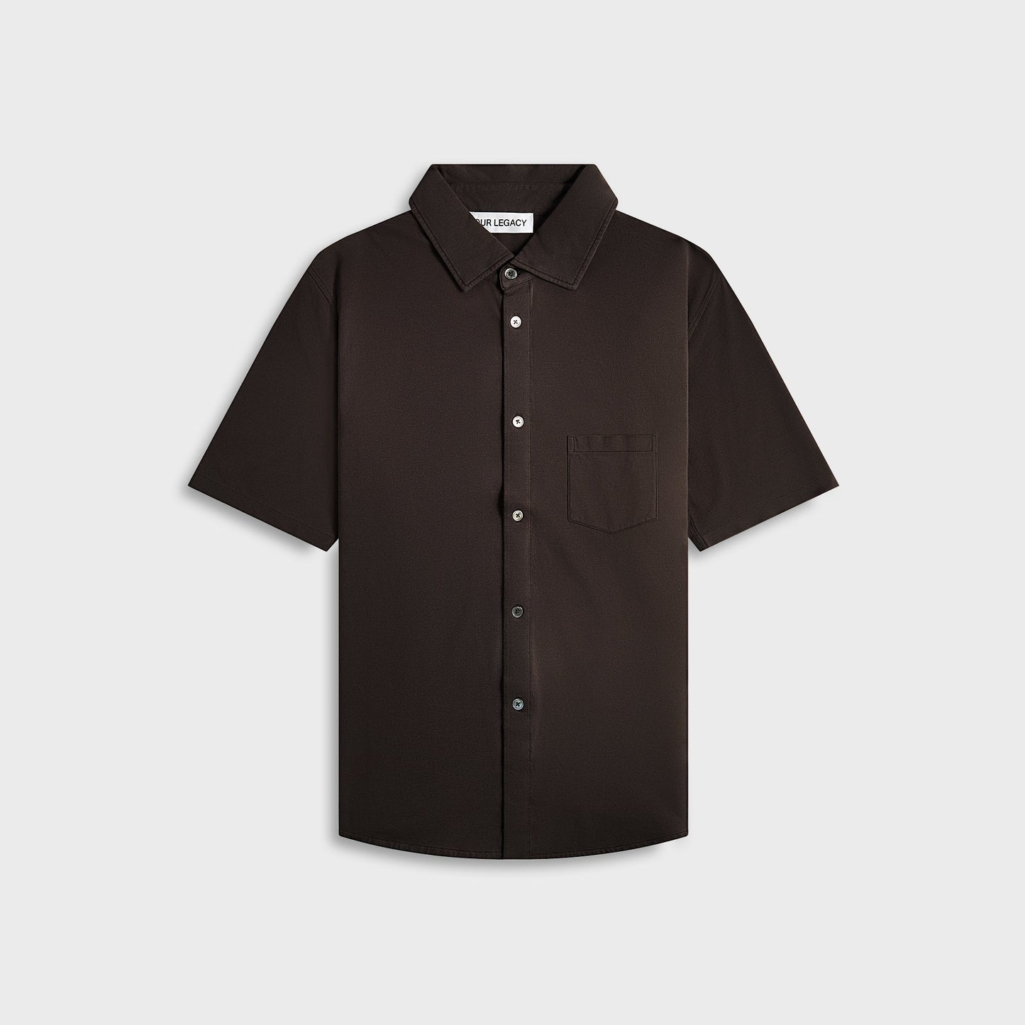 Men Kith Our Legacy Analog Shirt - Deep Brown Super Mall Piquet