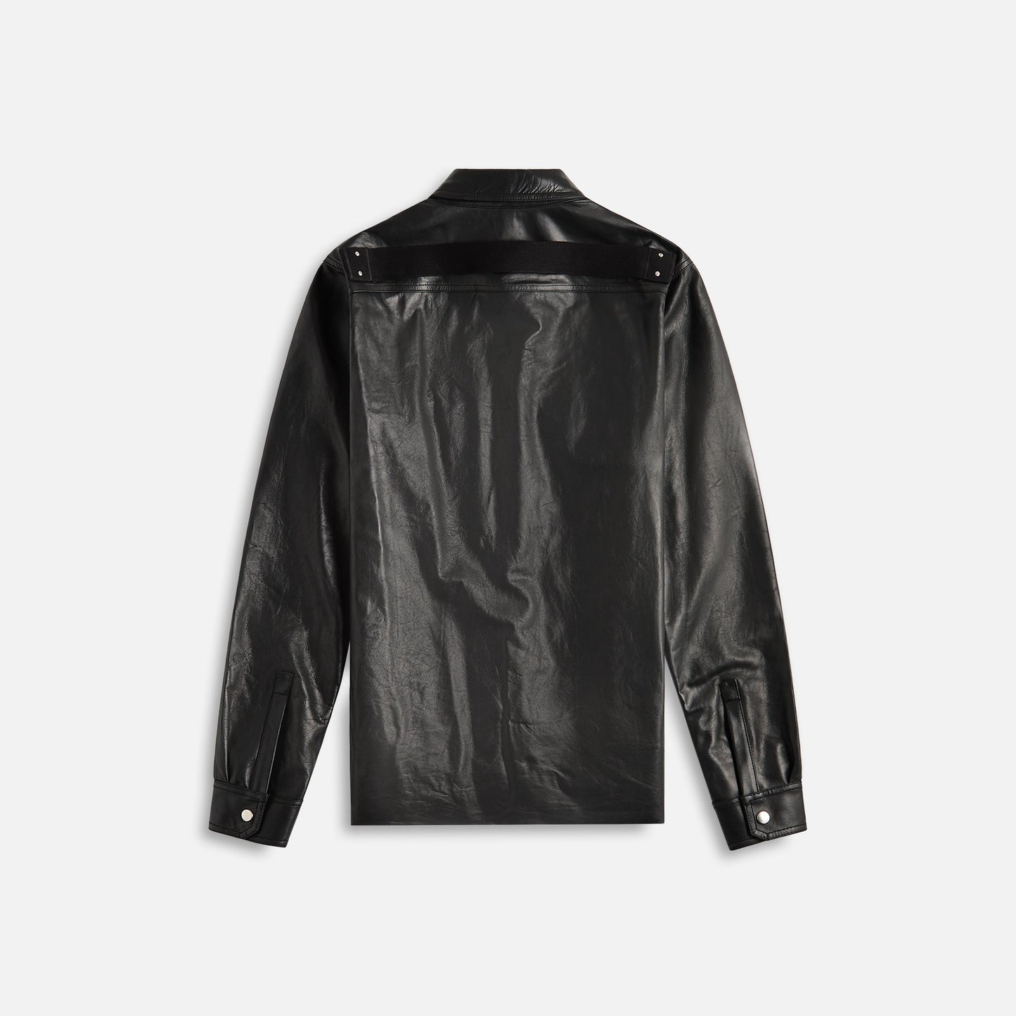 Men Kith Rick Owens Giacca In Pelle Outershirt - Black