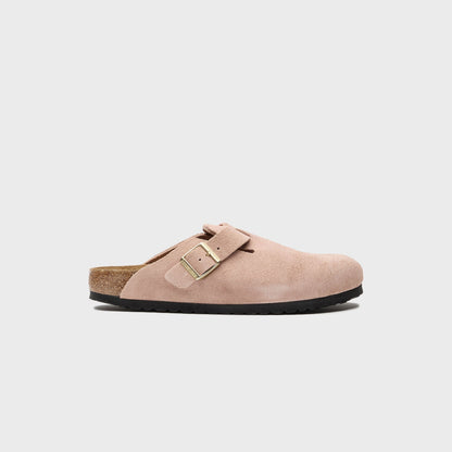Men|Women Kith Birkenstock Boston Suede - Light Rose