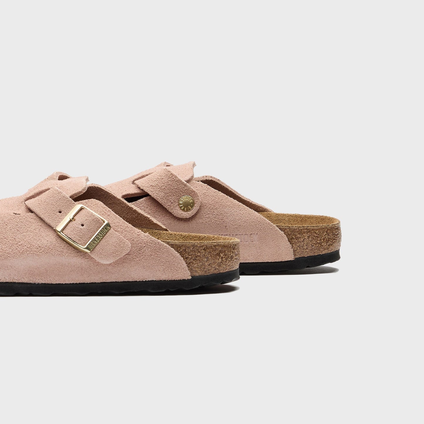 Men|Women Kith Birkenstock Boston Suede - Light Rose