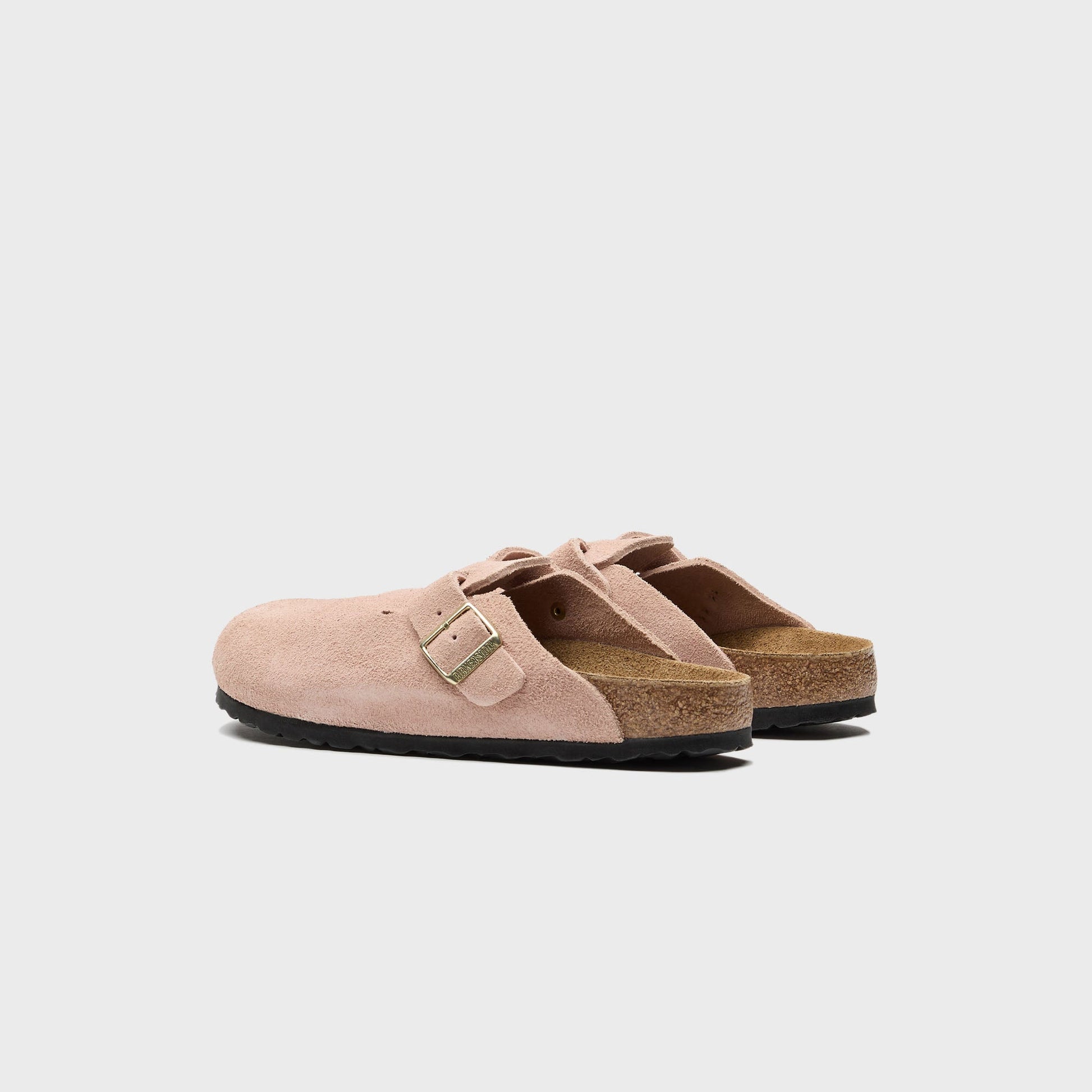 Men|Women Kith Birkenstock Boston Suede - Light Rose